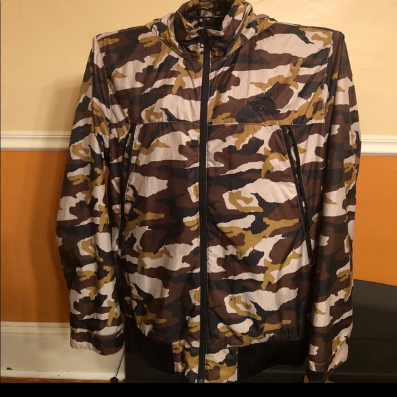 army fatigue north face jacket